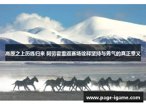 高原之上历练归来 阿劳霍重返赛场诠释坚持与勇气的真正意义