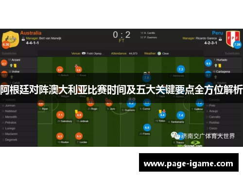 阿根廷对阵澳大利亚比赛时间及五大关键要点全方位解析
